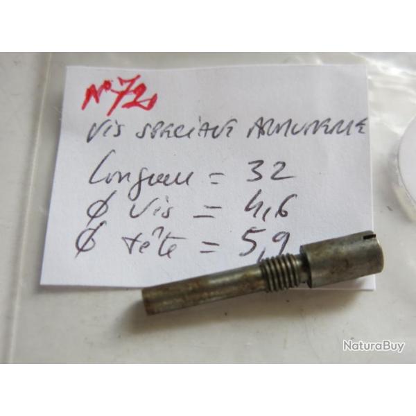 VENDU PAR CUIRASSIER11 N� 72 VIS D'ARMURERIE