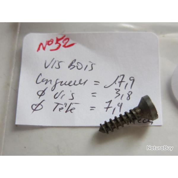 VENDU PAR CUIRASSIER11 N� 52 VIS D'ARMURERIE ( BOIS)