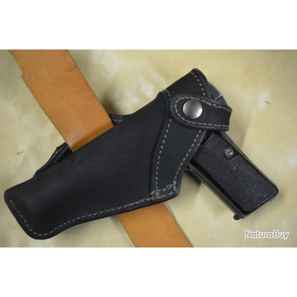 Holster Inside en cuir pour PA Browning 7.65mm mod 1910-22 patte, pince m�tallique