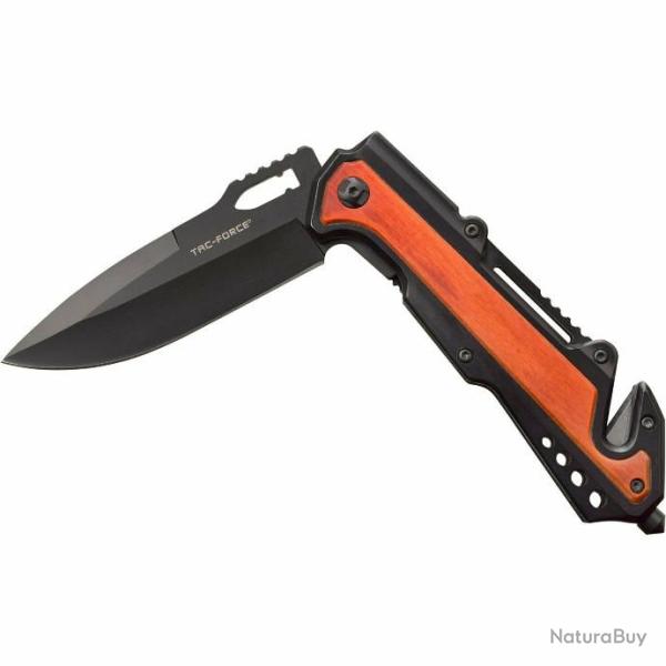 TF1024BBR Couteau Tac Force Rescue A/O Lame Acier 3Cr13 Brise Vitres Cutter Linerlock