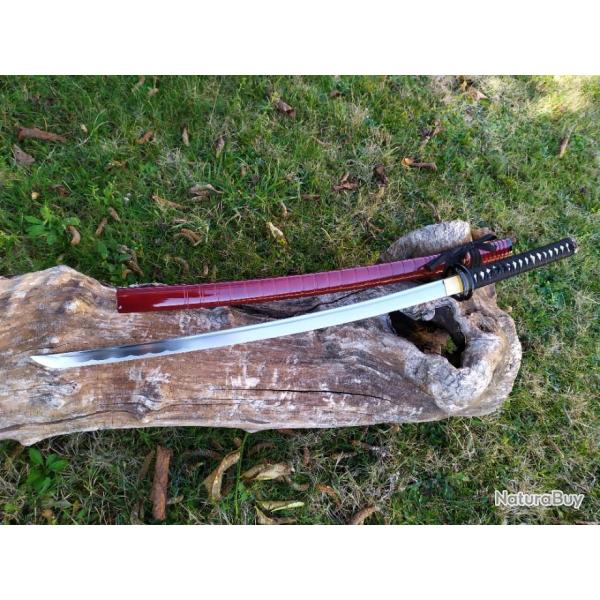 SPECIALE BLACK FRIDAY KATANA  V�RITABLE SABRE FORG� A LA MAIN EN ACIER 1095 LAME  AIGUIS�E