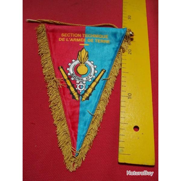 FANION SECTION TECHNIQUE DE L'ARMEE DE TERRE ."DOUBLE FACE".VERSAILLES.