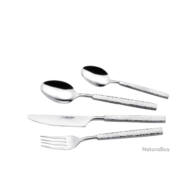 ENSEMBLE MENAGERE PRADEL EXCELLENCE ALBERT DE THIERS 24 PIECES MODEL BERGAME INOX