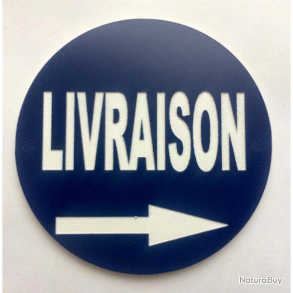 panneau LIVRAISON + flche  droite  300 mm