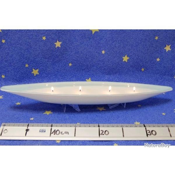 Bougeoir Bougies Bougie Centre de Table Bateau Verre Barque 35 cm