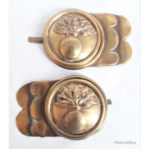 FR491a Paire bossette grenadier G.N 1831-1848