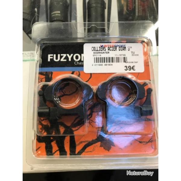 Collier acier diam�tre 30mm pour rail de 21mm