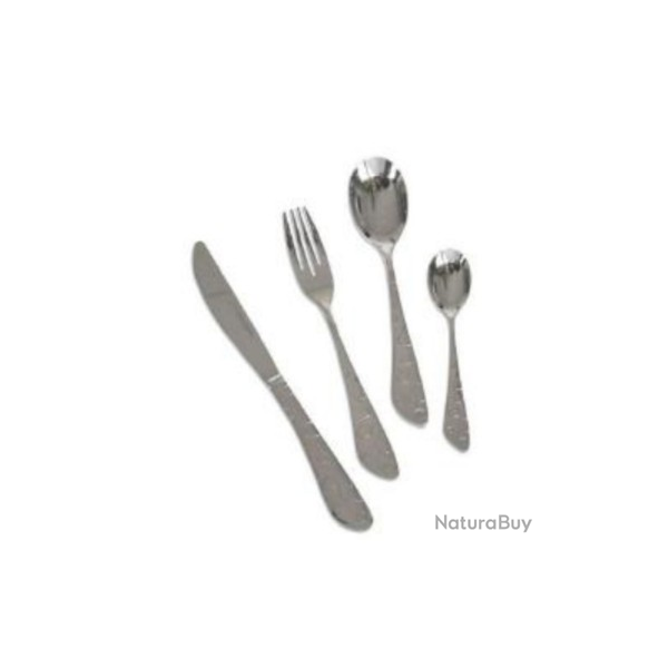 ENSEMBLE MENAGERE ALBERT DE THIERS 24 PIECES MODEL OXYGENE INOX 1