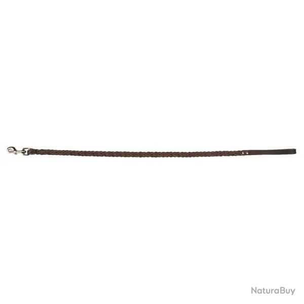 LAISSE CUIR TRESSE COEUR Brun clair