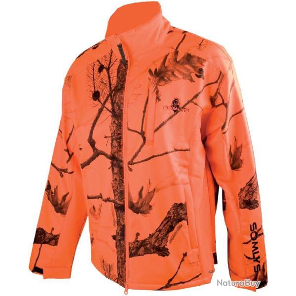 BLOUSON SOMLYS POLAIRE CAMOUFLAGE ORANGE