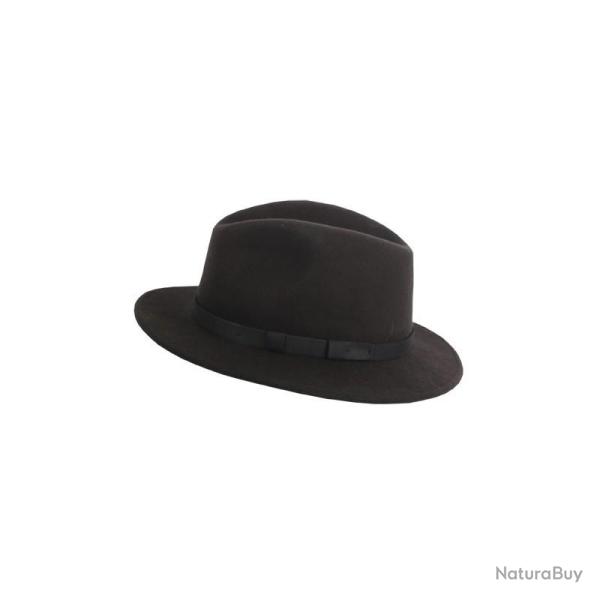 CHAPEAU LAINE MARRON FONCE IMPERMEABLE