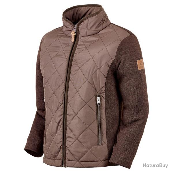 VESTE DE CHASSE POLAIRE CUIROS ENFANT - TURKISH COFEE 12 ans
