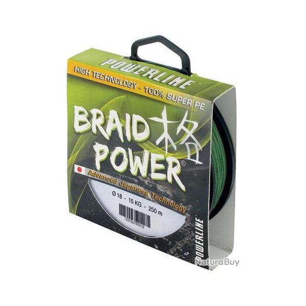 TRESSE POWERLINE BRAID POWER 1000M 0.30mm/25kg