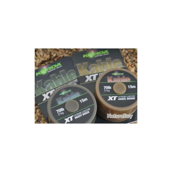 KABLE XT EXTREME LEADCORE 70LB 15M GREEN NPC