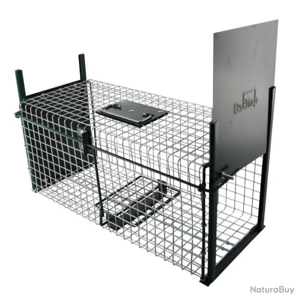 CAGE  RATS AVEC GLISSIRE, 2 ENTRES, 50 X 21 X 22.5 CM - BOXTRAP