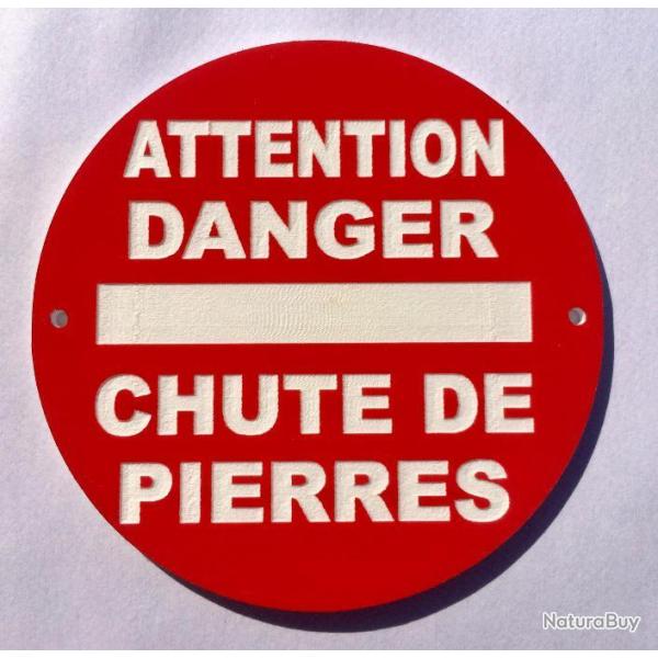 panneau ATTENTION DANGER CHUTE DE PIERRES � 300 mm signal�tique