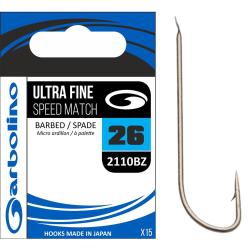 Hamecons Garbolino Ultra Fine Speed Match 2110BZ par 15 22