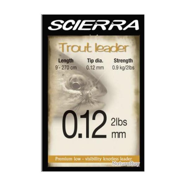 BAS DE LIGNE SCIERRA TROUT 2M70 NPC 0.12mm / 2lbs