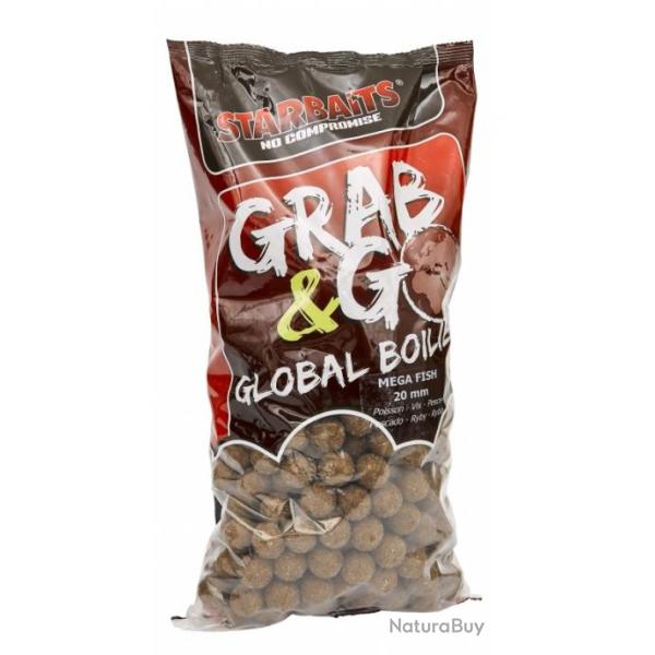 BOUILLETTE GRAB AND GO GLOBAL MEGA FISH 20mm 1kg NPC