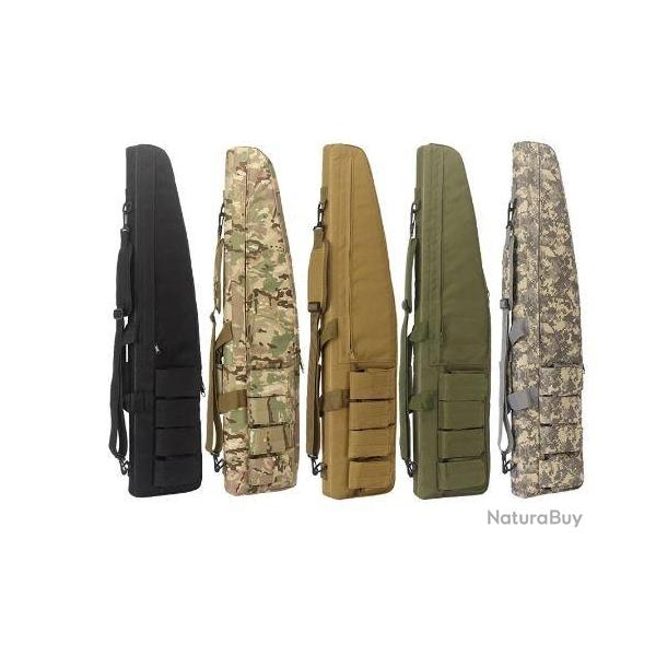 Housse Malette de transport arme longue - Tactique - Max 120 cm - Mod Black