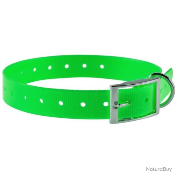 Collier pour chien Country polyur�thane 2.5 x 60 cm Orange - Vert