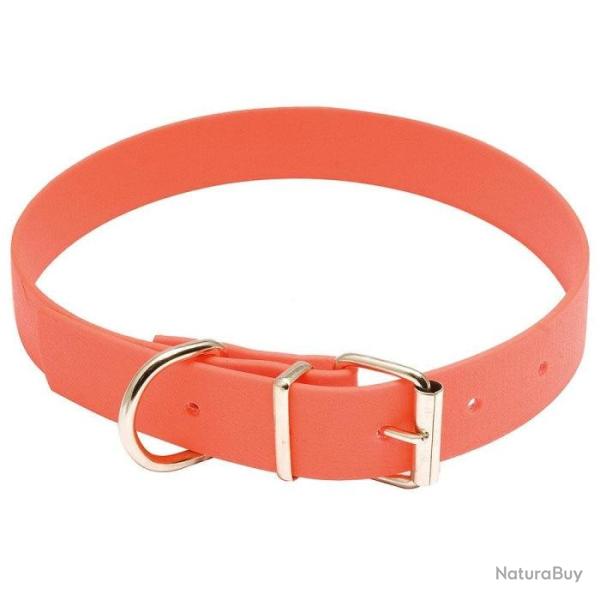 Collier pour chien Country Biothane orange fluo 1.3 x 40 cm - 1.9 x 50 cm