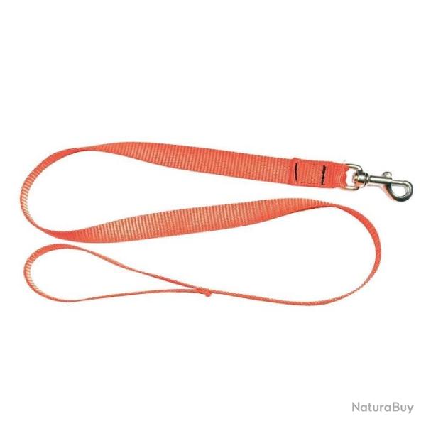 Laisse sangle Country orange fluo - 1,20 m
