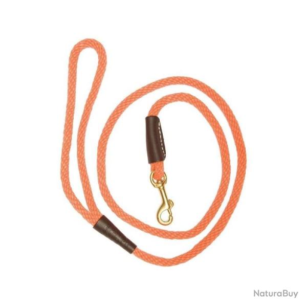 Laisses pour chien avec mousqueton Country orange - 1.20 m / 13 mm