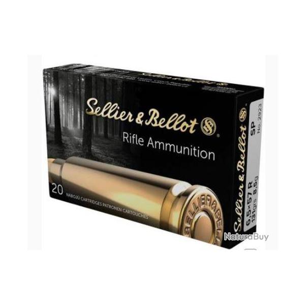 Boit de 20 munition sllier bellot 6.5x57 R SP 131 gr