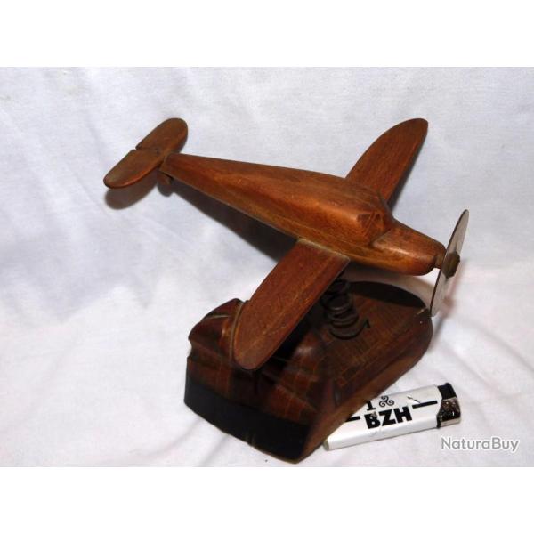 JOLI ANCIEN MODELE ARTISANAL AVION BIPLACE DE TOURISME .... � voir ............