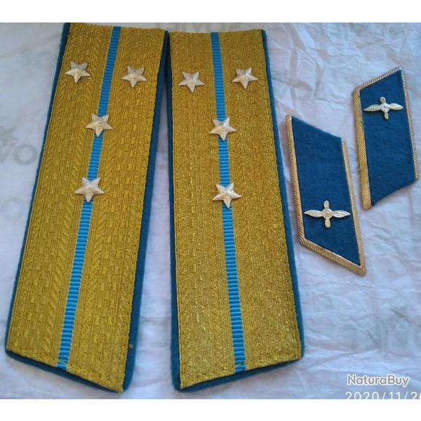 �PAULETTES+�CUSSONS CAPITAINE TENUE DE PARADE ARM�E SOVI�TIQUE URSS 1971-1991