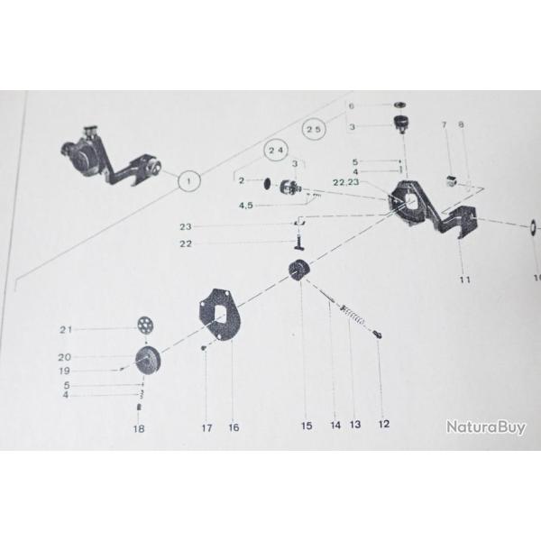 Vis sans tte N 18. Pices dtaches pour dioptre WF Suisse Pour armuriers. Diopter Ersatzteile