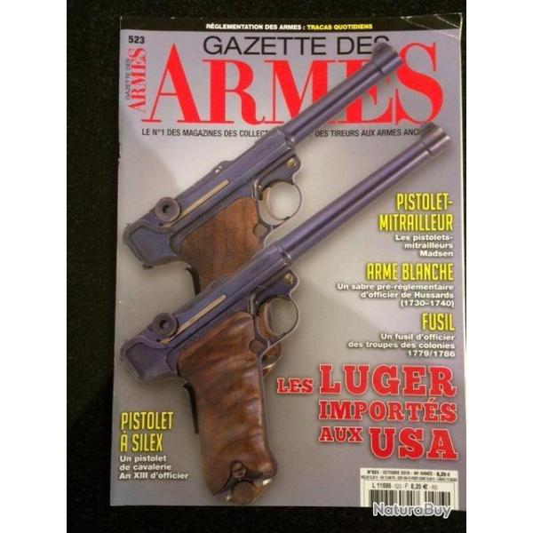 Gazette des armes 523 les lugers import�s au USA