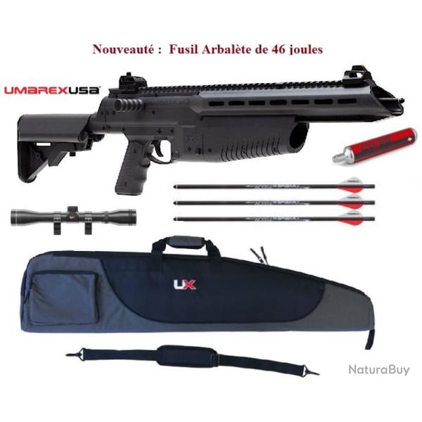 Pack Fusil Arbalete Airjavelin de 46 joules � CO2