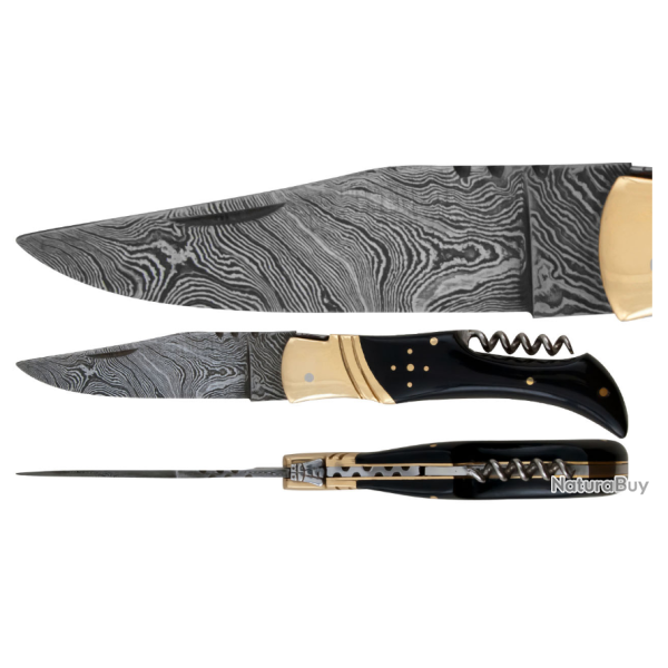 DAMAS - Couteau 11,5 cm TB - corne