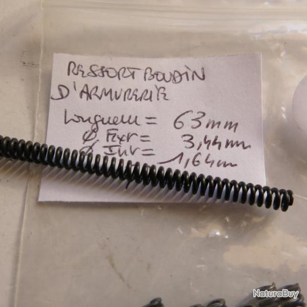 VENDU PAR CUIRASSIER11 N  80 RESSORT BOUDINS D'ARMURERIE