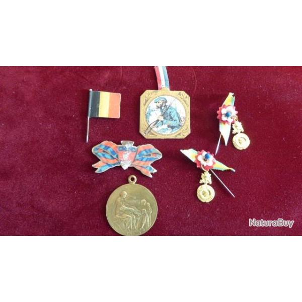 JOURNEE DU POILU WW1 EPINGLETTES MEDAILLE MILITAIRE LOT 2