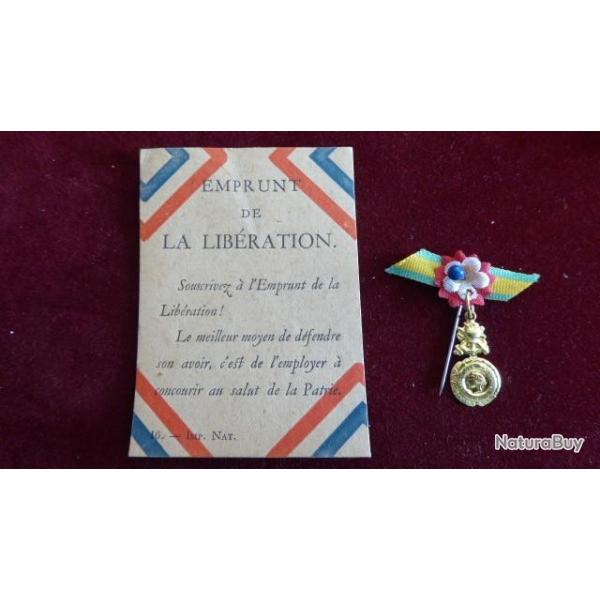 WW1 RARE PETIT CARTON EMPRUNT DE LA LIBERATION LOT 1
