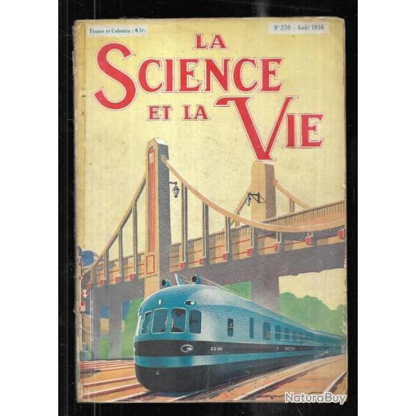 la science et la vie 230 aout 1936, vergers en am�rique, d�fense contre l'yp�rite, d�ficit sncf