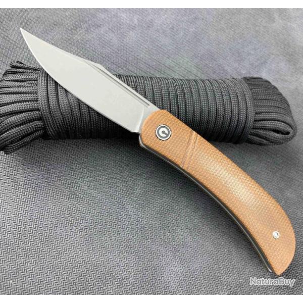 Couteau Civivi Appalachian Drifter Brown Lame Acier S35VN Manche Micarta Ceramic Bearings CIVC2015A