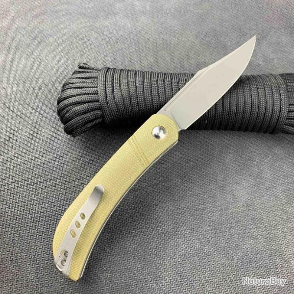 Couteau Civivi Appalachian Drifter Olive Lame Acier S35VN Manche Micarta Ceramic Bearings CIVC2015B