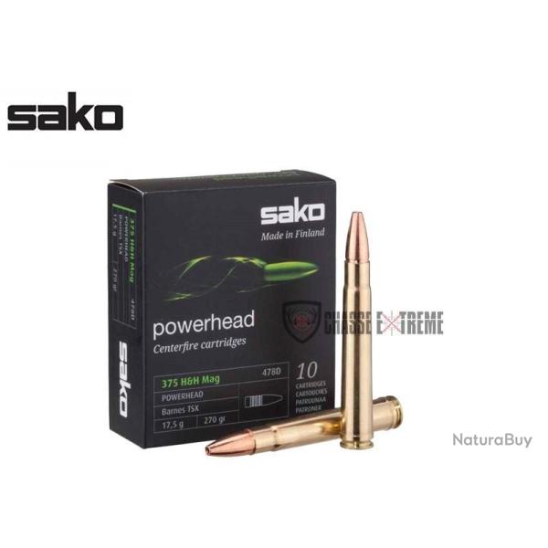 10 Munitions SAKO Powerhead Cal 375 HH 270Gr
