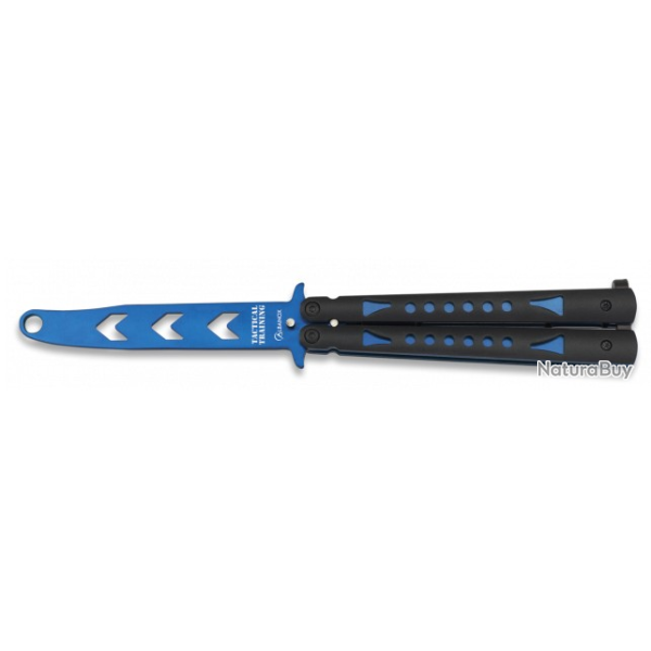 peigne papillon balisong entrainement bleu Lame 10.30 cm 0216407