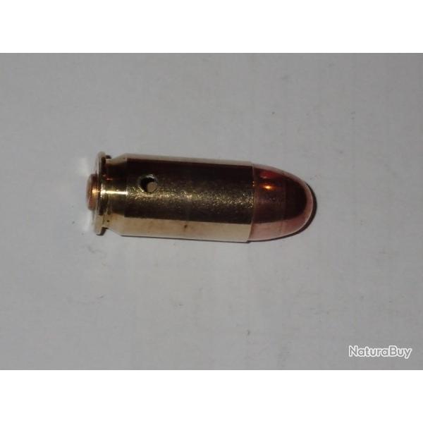 Cartouche neutralis�e - 45 auto - Ogive blind� nez rond - |M|