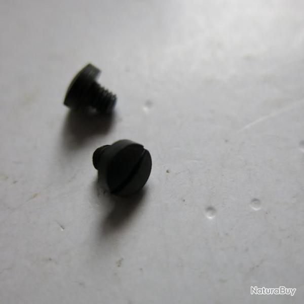 VENDU PAR CUIRASSIER11 PAIRE DE VIS  PLAQUETTES PISTOLET RECK ALARME 8 MM (MODELES P6-P8-P10 ) REF30