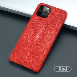 Coque Luxe iPhone Cuir Raie Stingray Galuchat-Rouge-iPhone 11 Pro 20260729082509