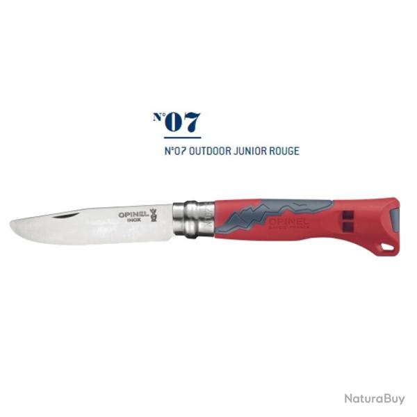 N�07 OUTDOOR JUNIOR OPINEL Rouge