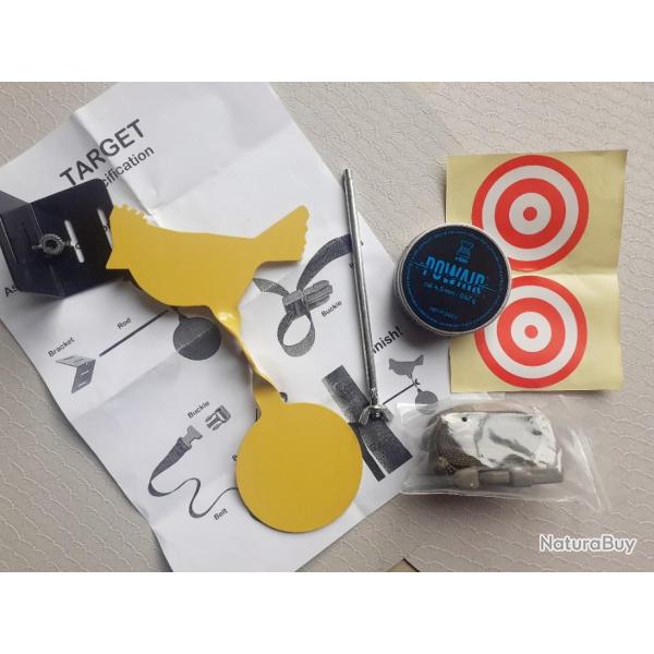 Cible oiseau tournant... plus 500 plbs.