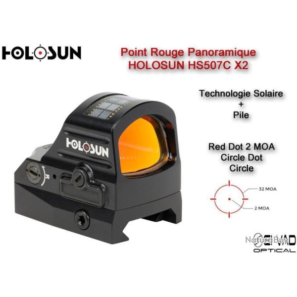 Capot offert !!! Point Rouge Panoramique HOLOSUN HS507C X2 - Technologie Solaire