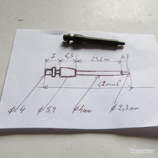 VENDU PAR CUIRASSIER11 N� 93 PERCUTEUR DE CARABINE A IDENTFIER